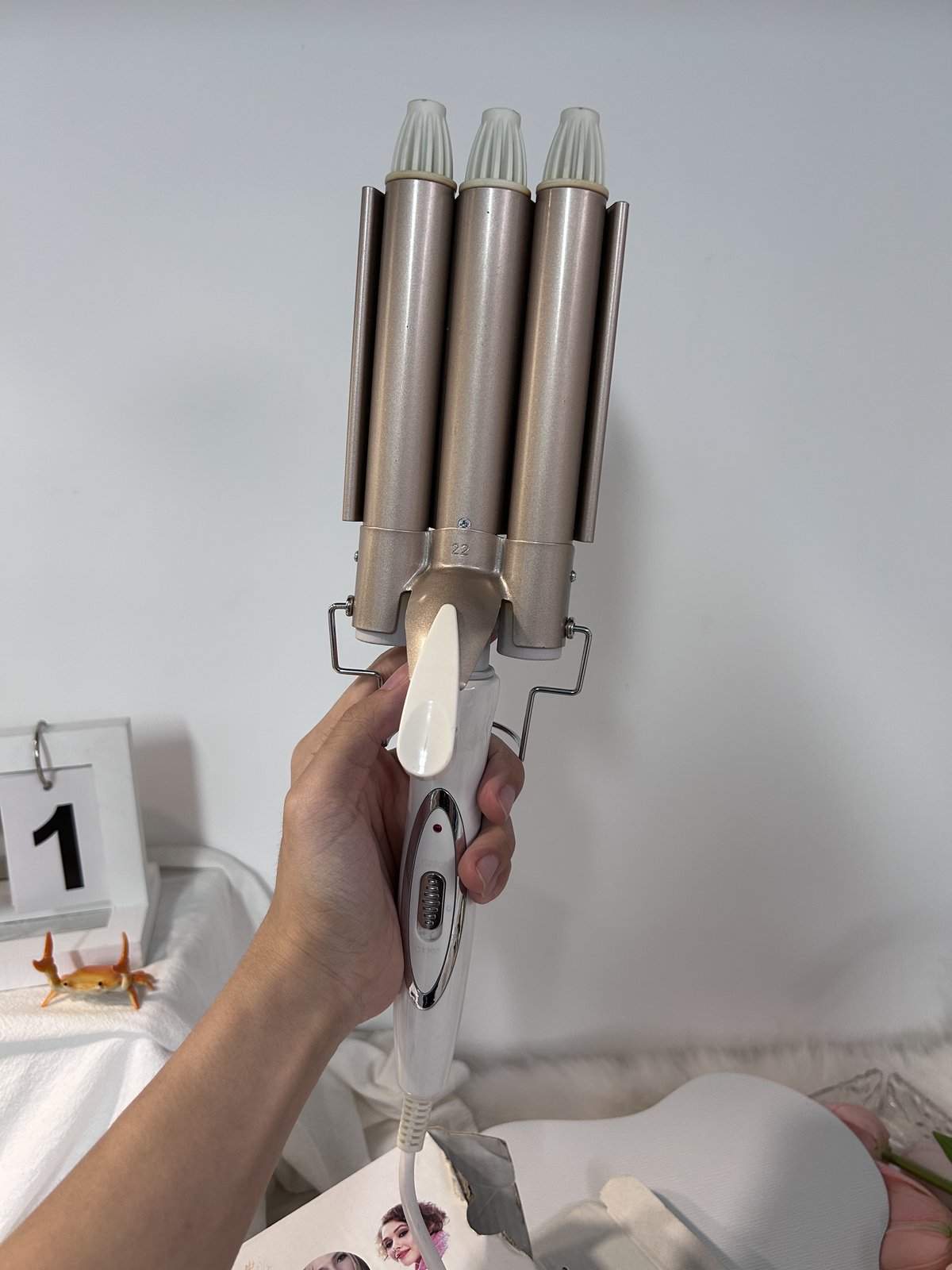 30x 3 Barrel Hair Wavers / Curling Irons - 22mm, UK Plug, New — photo 3