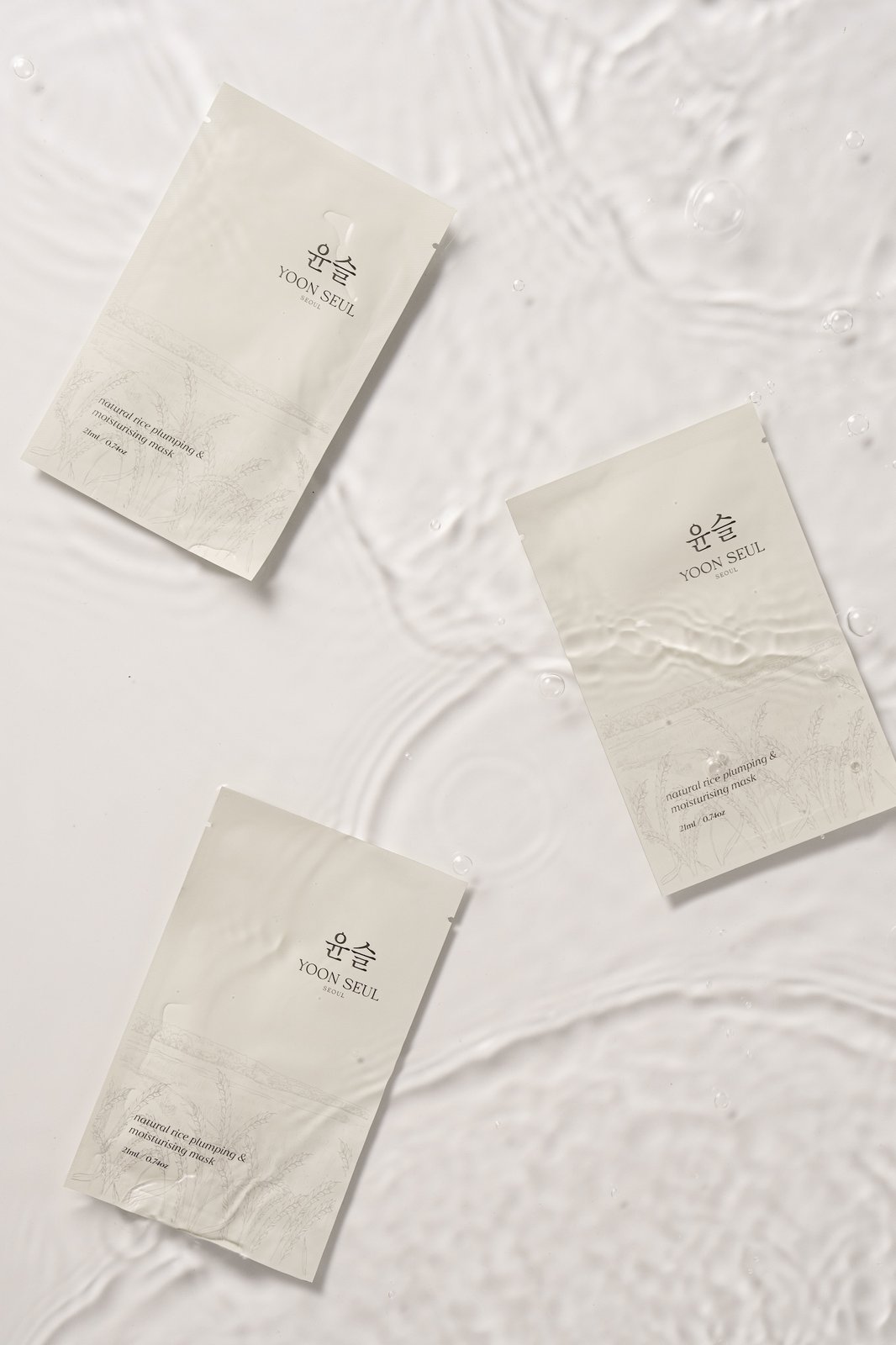 6700x Premium Korean Rice Face Masks - Gentle, Vegan, Non-Sticky, Biodegradable Sheet Masks