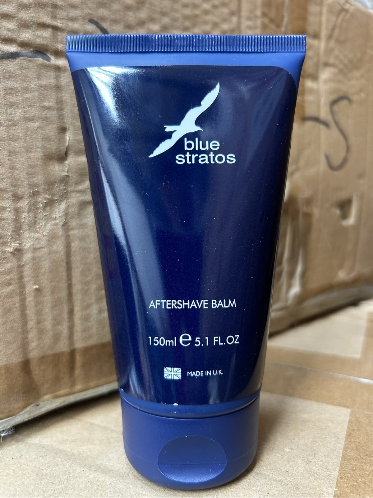 Source photograph for 800x Blue Stratos Aftershave Balm 150ml