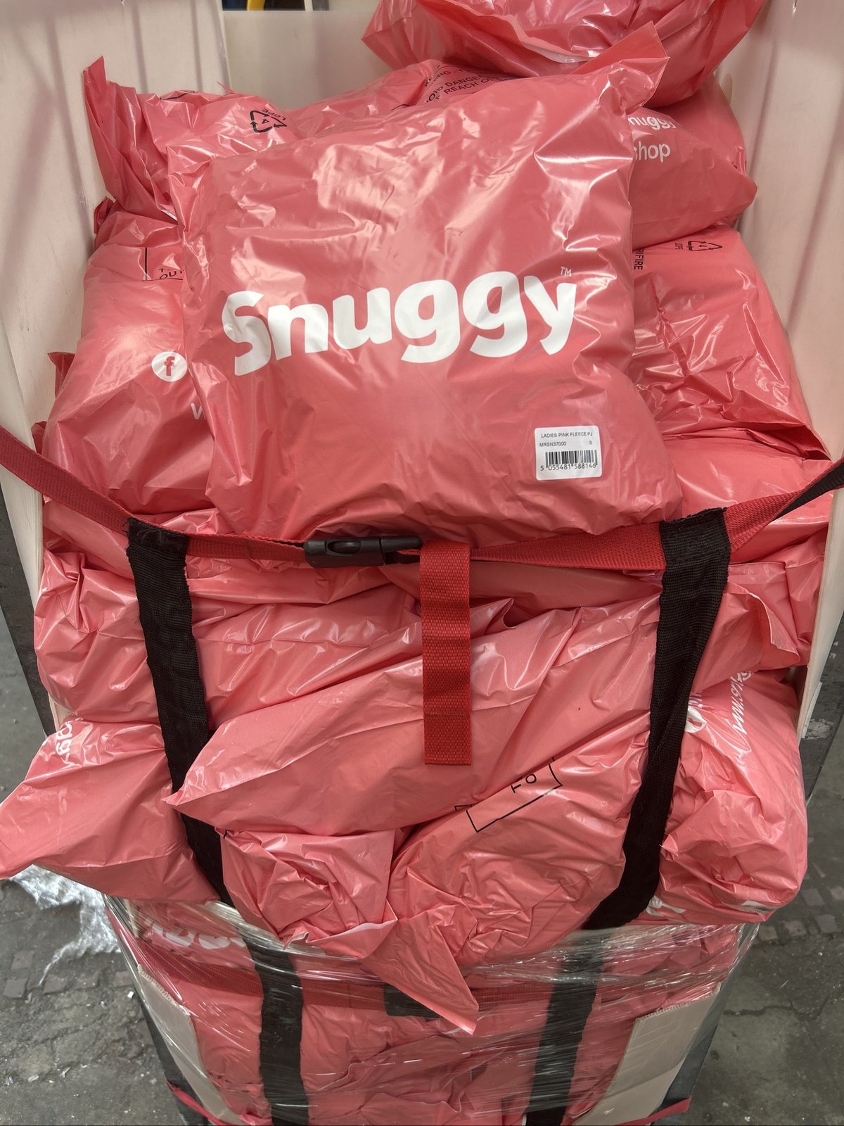 Source photograph for 60x Snuggly Ladies Pink PJ Set