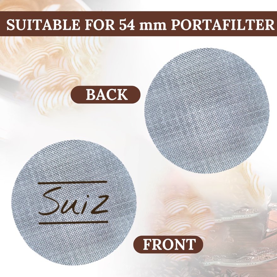 SUIZ Pack of 4 Espresso Puck Screens - 54mm, 1.7mm Thickness, 304 Stainless Steel, Great Value — photo 4