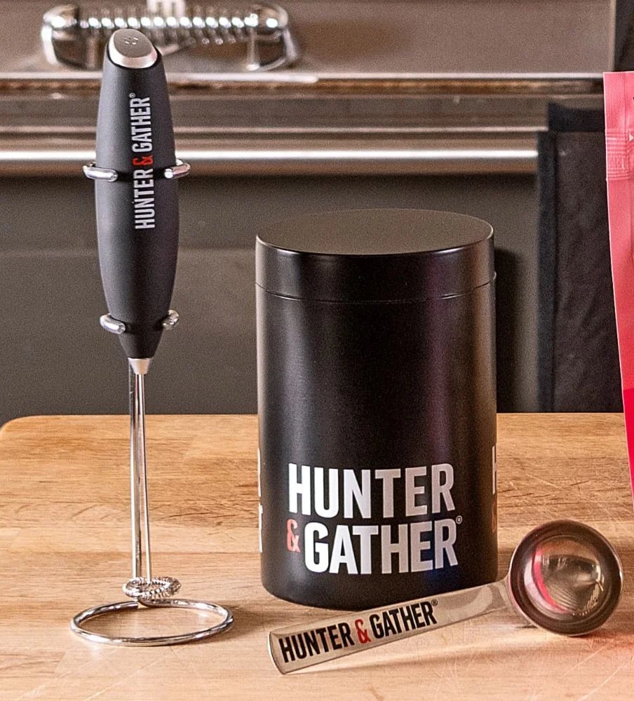 Electric Whisk, Staniless steel water bottle, Coffee mug Flask, metal storage tin and scoops
