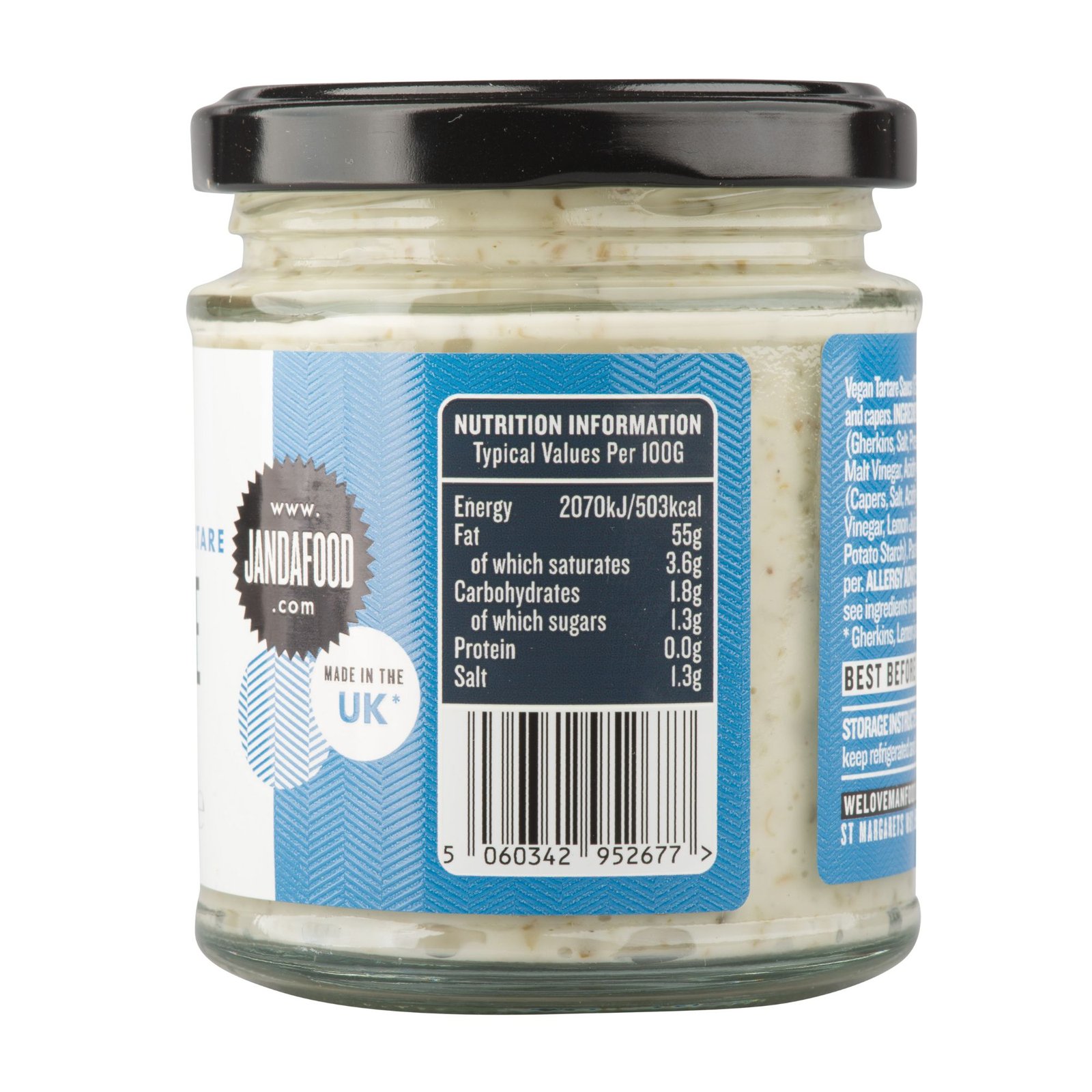 200 Cases x 6 Jars Vegan Tartare Sauce 175g Best Before 23/02/2027 — photo 3