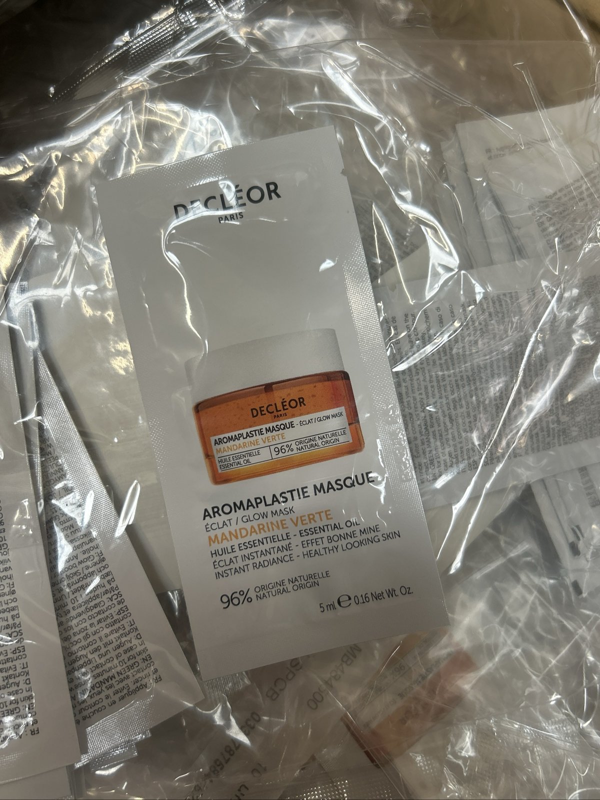 Source photograph for 500x DECLÉOR GLOW MASK SACHET 5ml