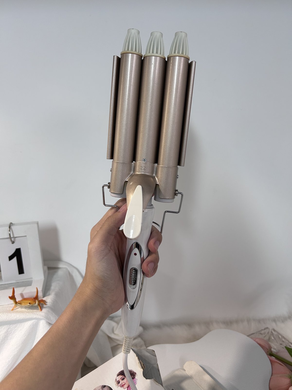 30x 3 Barrel Hair Wavers / Curling Irons - 22mm, UK Plug, New — photo 2