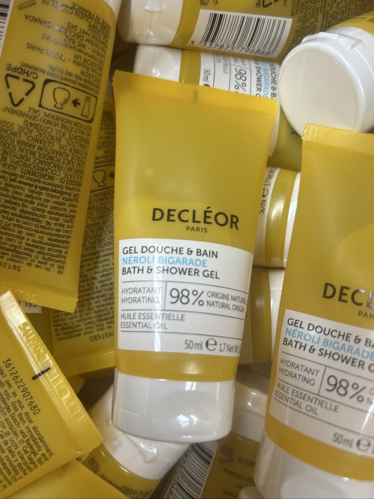 Source photograph for 30x DECLÉOR BATH & SHOWER GEL 50ml