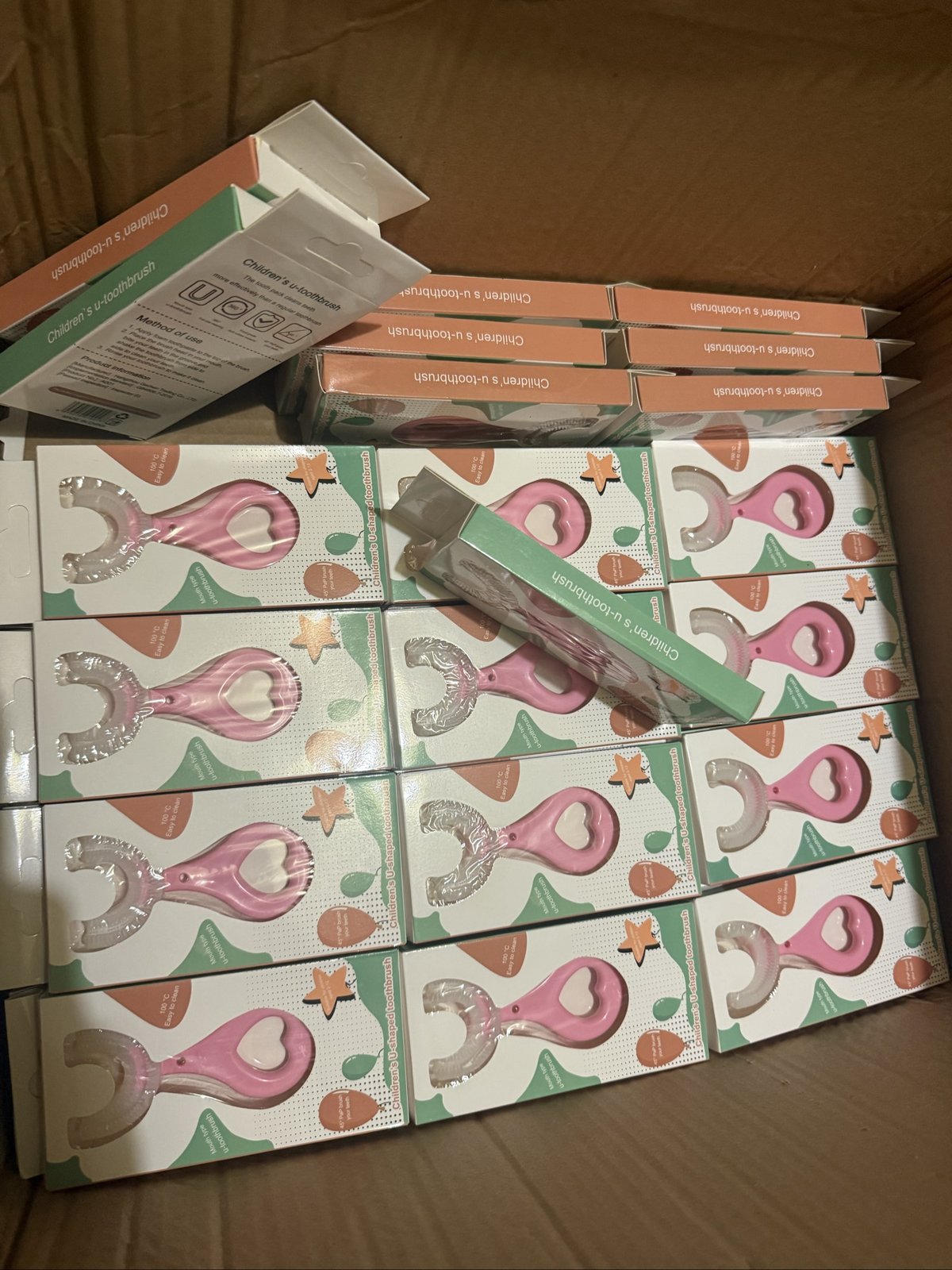 30x Kids u shape toothbrush — photo 4