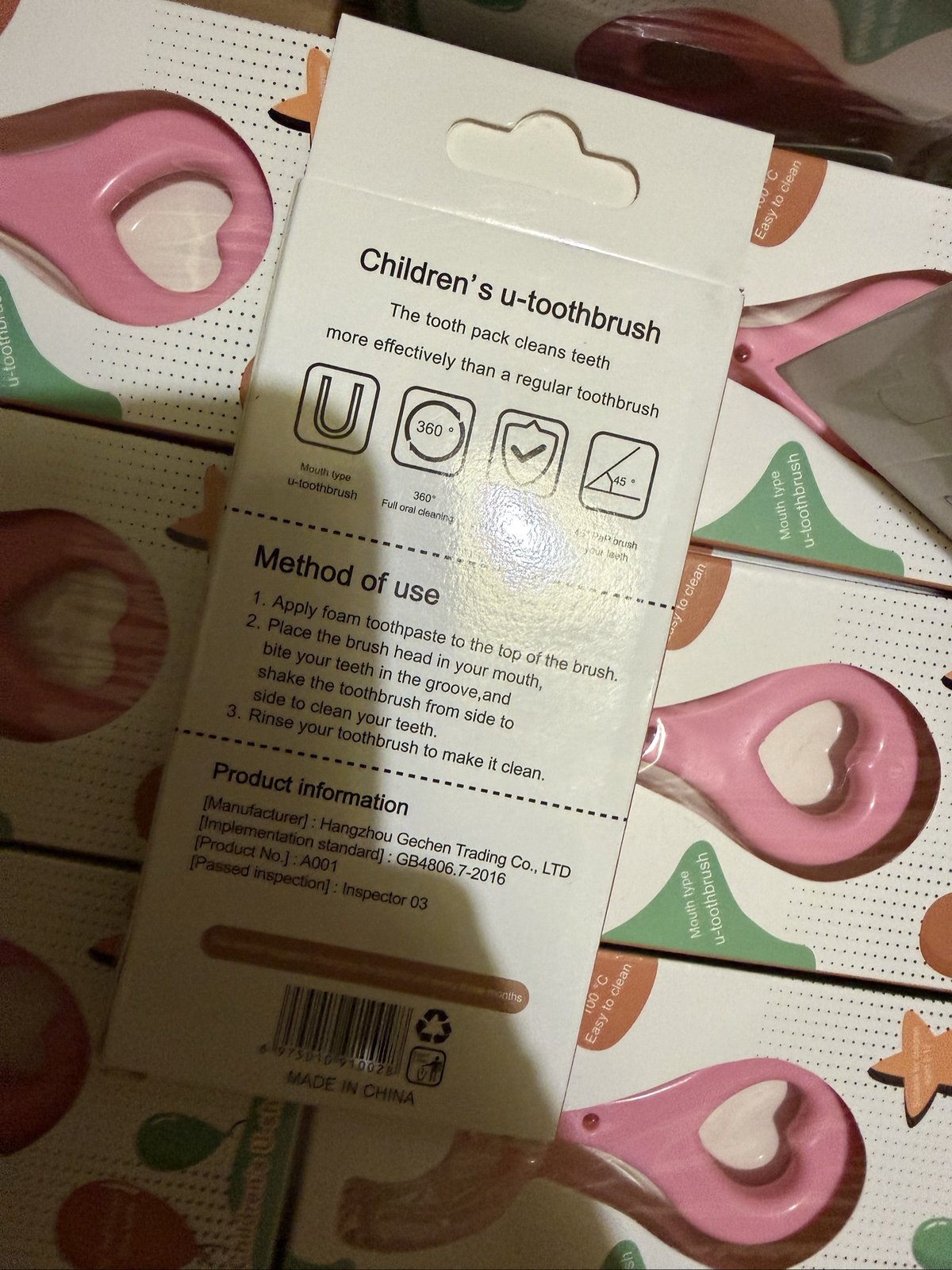 30x Kids u shape toothbrush — photo 3
